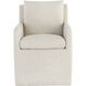 Glenrose Effie Linen Wheeled Dining Armchair, Wheeled